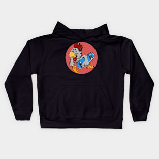 Chicken Skate Punk, Untaart Kids Hoodie